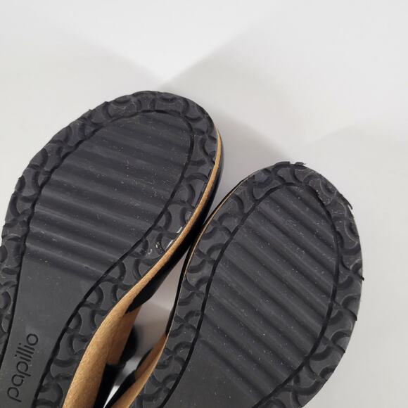 Birkenstock Papillio Mary Jane Wedge Sandal Black Leather Mary Jane Sz 36 5 5.5 - Picture 11 of 15